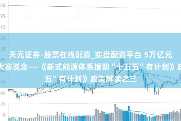 天元证券-股票在线配资_实盘配资平台 5万亿元投向电网五大赛说念——《新式能源体系援助“十五五”有计划》政策解读之三